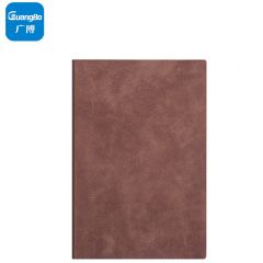 广博（GuangBo）羊巴皮记事本 加厚日记本 皮面本 笔记本A5/144张 棕色 GBP20064