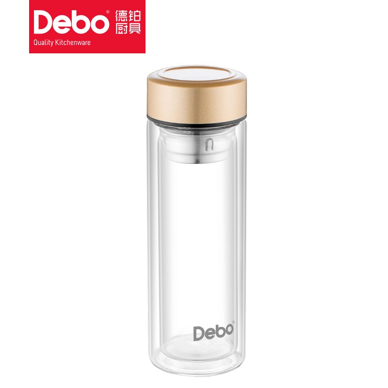 徳铂（Debo） DEP-781穆里纳水杯直觉杯耐热双层玻璃杯320ML