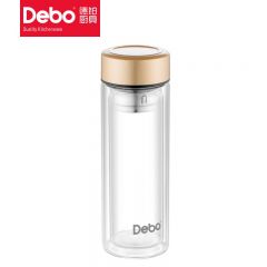 徳铂（Debo） DEP-781穆里纳水杯直觉杯耐热双层玻璃杯320ML