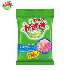 好爸爸（Kispa） 天然亲肤洗衣粉1.4kg+200g加量家庭装宝宝衣物适用敏感肌适用