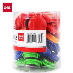 得力（deli） 8725白板磁粒磁铁φ30mm (混)(48粒/盒) 白板配件冰箱贴磁铁彩色白板磁钉