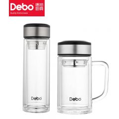 徳铂（Debo） 汉纳斯双层玻璃杯 耐温差茶杯 DEP-743