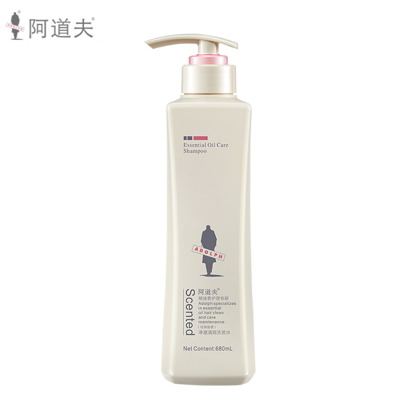 阿道夫（ADOLPH）控油净澈洗发露 精油香氛洗发乳液经典留香 净澈清爽洗发水680ml