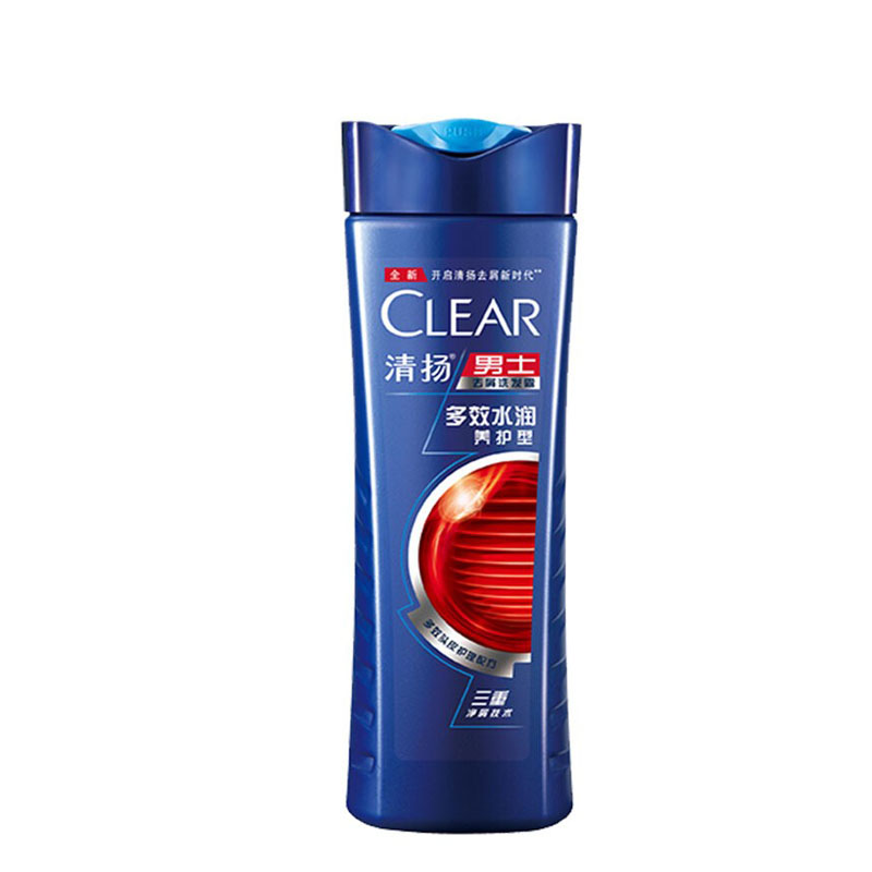 清扬（CLEAR） 男士去屑洗发露多效水润养护型蓝瓶175g