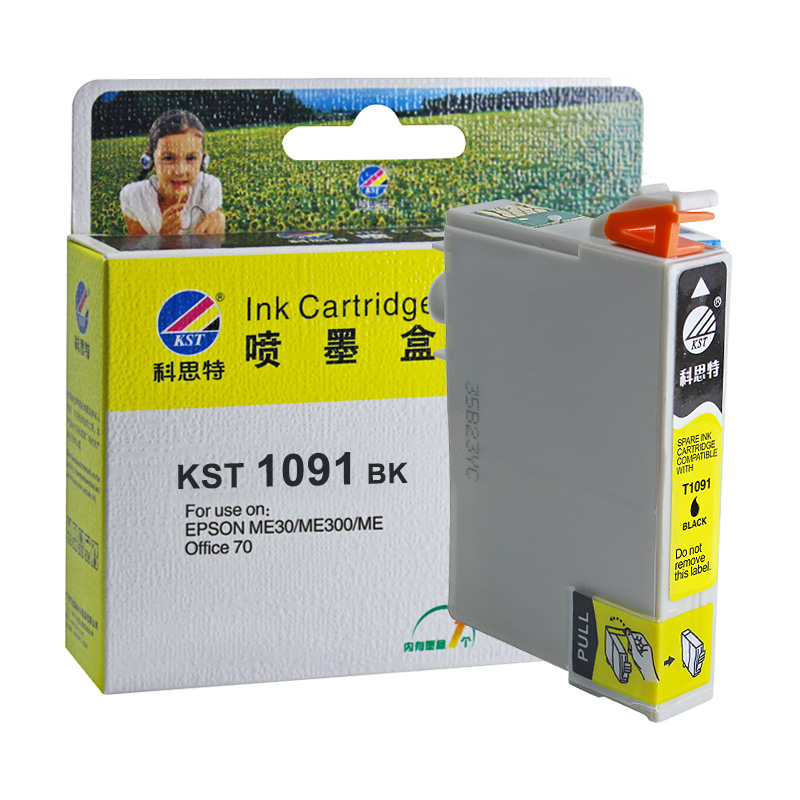 科思特（KST） K T1091墨盒适用爱普生ME30/ME70/ME80W/ME1100/ME360/ME510/ME520/650FN黑色专业版