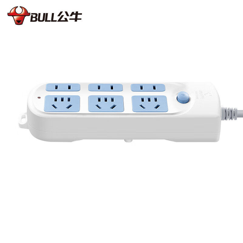 公牛（BULL） GN-609 新国标插座/插线板/插排/排插/接线板/拖线板 6位总控全长10米