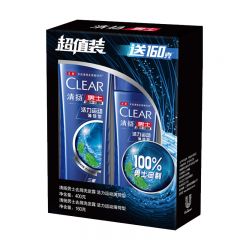 清扬（CLEAR） 男士去屑洗发露活力运动薄荷型超值装400+160g