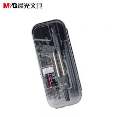 晨光(M&G)文具学生考试绘图套装(圆规+橡皮+自动铅笔+套尺四件套)学习用品7件套ACS90806