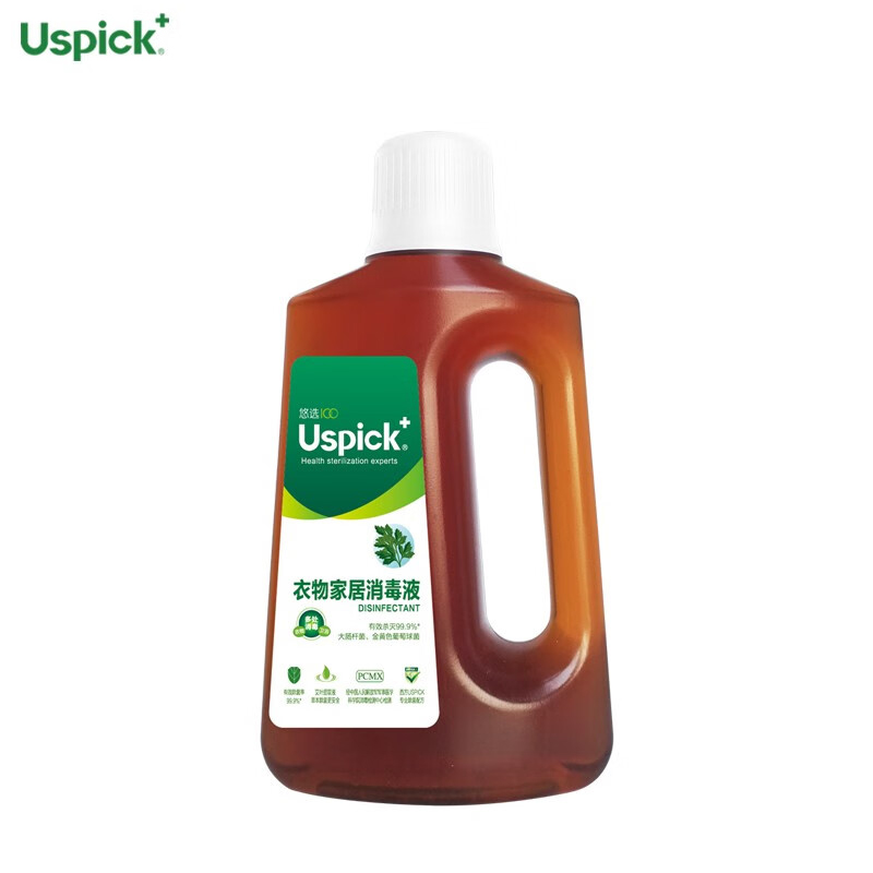 悠选（Uspick）衣物家居消毒液600ml多用途室内消毒水