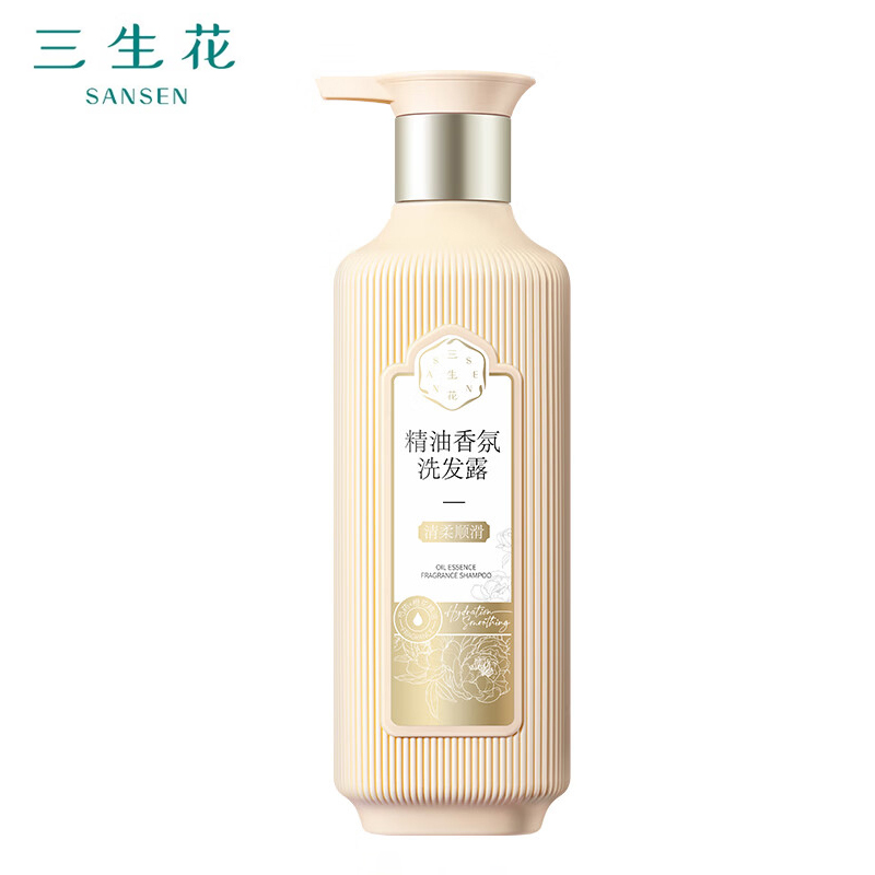 百雀羚（PECHOIN）三生花精油香氛水润顺滑洗发露氨基酸洗发水500ml