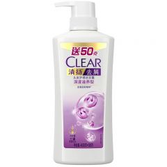 清扬（CLEAR）女士去屑洗发露深度滋养型V 450g