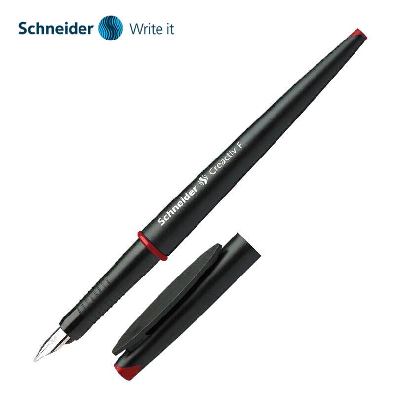 施耐德（Schneider） 美工红黑色 钢笔学生用美术设计钢笔练字书写绘画艺术字体德国进口0.5mm尖