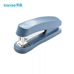 天色（TIANSE） 标准订书机 中号订书器经典耐用装订器按键式 办公用品 TS-0212 蓝色