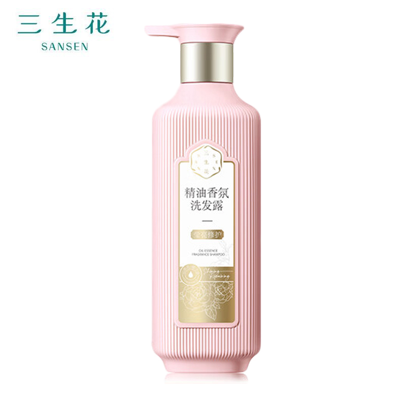 百雀羚（PECHOIN） 三生花氨基酸洗发水精油香氛柔顺滋养修护洗发露500ml