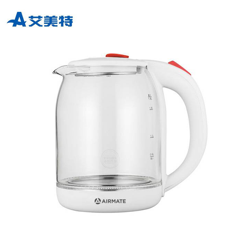 艾美特（AIRMATE） CS1815B热水壶便捷家用高颜值透明煎药壶迷你玻璃花茶壶煮茶器玻璃电水壶