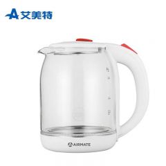 艾美特（AIRMATE） CS1815B热水壶便捷家用高颜值透明煎药壶迷你玻璃花茶壶煮茶器玻璃电水壶