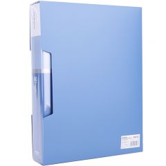 得力 资料册资料夹插页袋办公收纳学生试卷10至100页 文件册 办公用品 5080（80页）