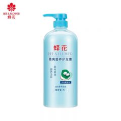 蜂花（BEE&FLOWER）柔顺护发素蚕丝柔亮1L小麦蛋白营养滋润柔顺