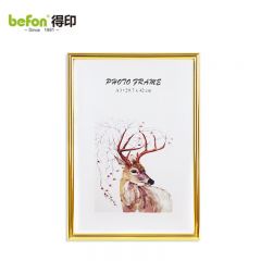 得印（befon） A3营业执照相框香槟金色证书框营业执照餐饮许可证服务证框照片框挂墙相框2623