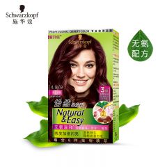 施华蔻（Schwarzkopf）怡然植物染发霜4.9/9罗兰深紫草本染发剂染发膏男女士盖白发