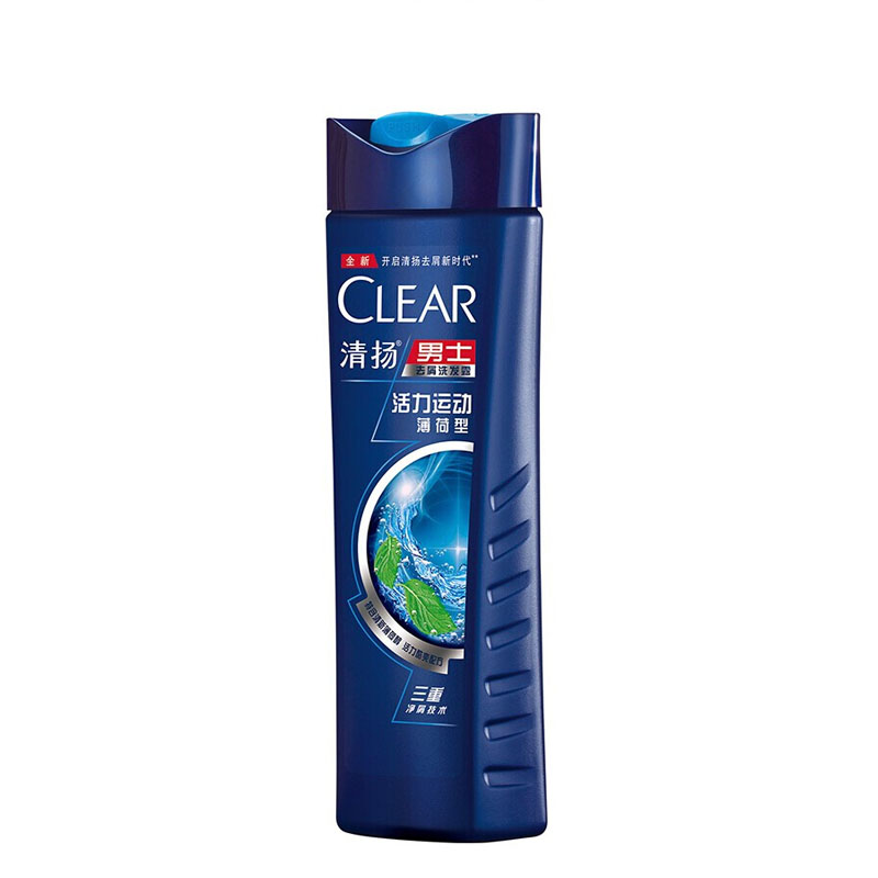 清扬（CLEAR） 男士去屑洗发露活力运动薄荷型蓝瓶175g