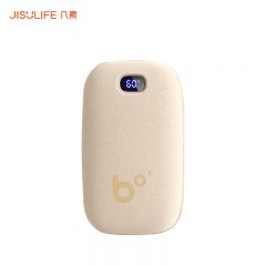 几素（JisuLife） NS06毛绒暖手宝充电暖宝宝户外便携暖手神器 【米色】升级羊皮绒+双面锁温（9000mAh）
