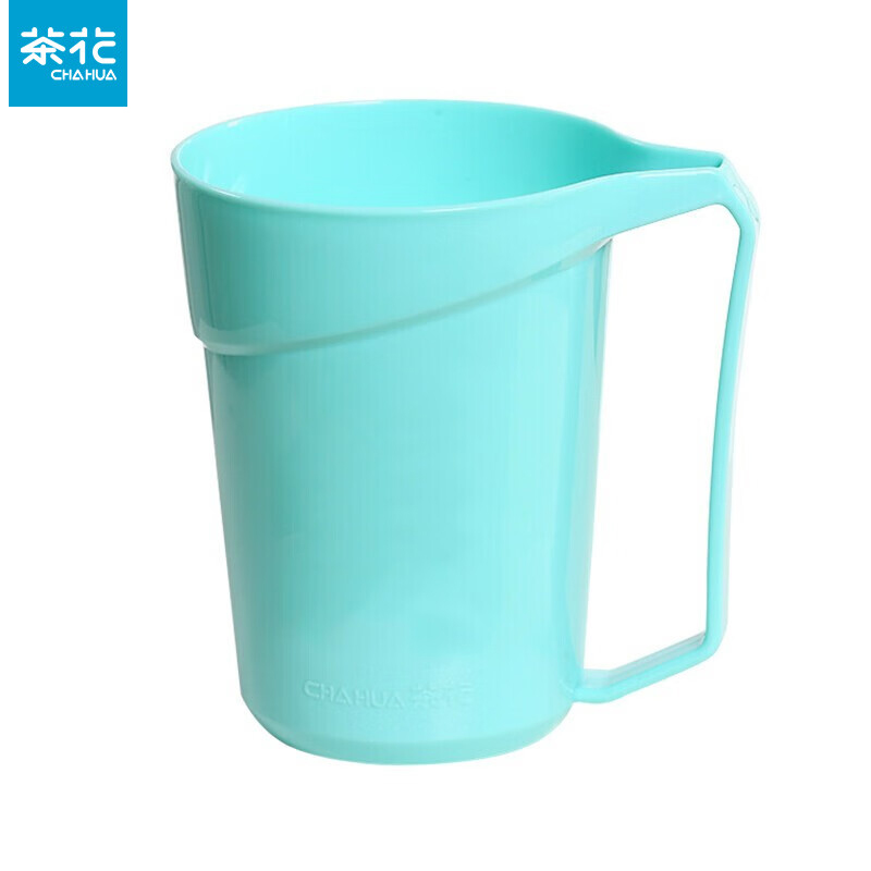 茶花（CHAHUA）漱口杯塑料套装情侣牙刷杯创意杯子儿童洗漱杯牙杯 蓝色（1493）570ML