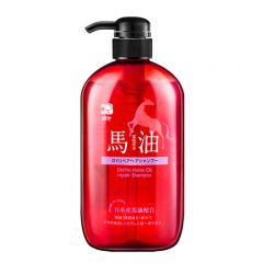 蝶印 日本进口 北海道马油 烫染修复保湿洗发水600ml