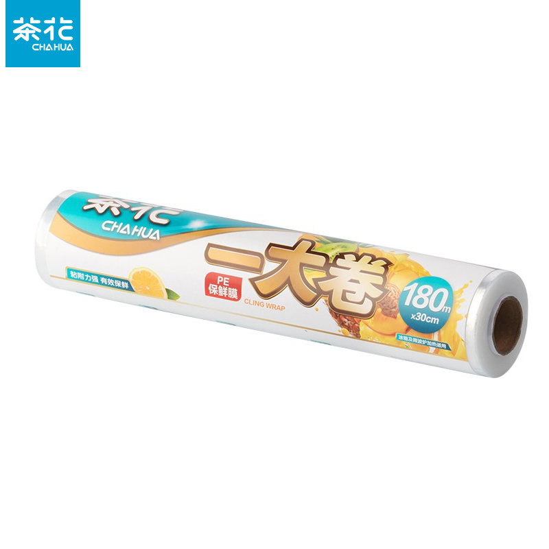 茶花（CHAHUA）305015一大卷点断式保鲜膜韧性强结实经用