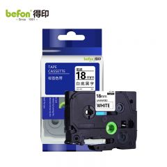 得印 标签机色带 18mm AZe-241白底黑字