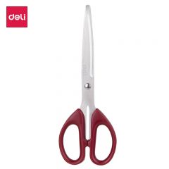 得力（deli） 180mm办公家用生活剪刀 1把 办公用品 红色 6009