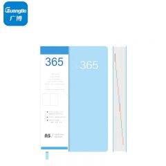 广博（GuangBo）365皮面本 计划本 笔记本 192张A5浅蓝色FB63104