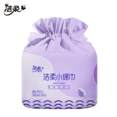 洁柔（C&S） JR001-01 净颜洁面绵柔巾干湿两用一次性洗脸巾卷筒式80节单卷