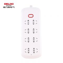 德力西电气（DELIXI ELECTRIC） 双排 8个五孔 1.8米CDK2082P8