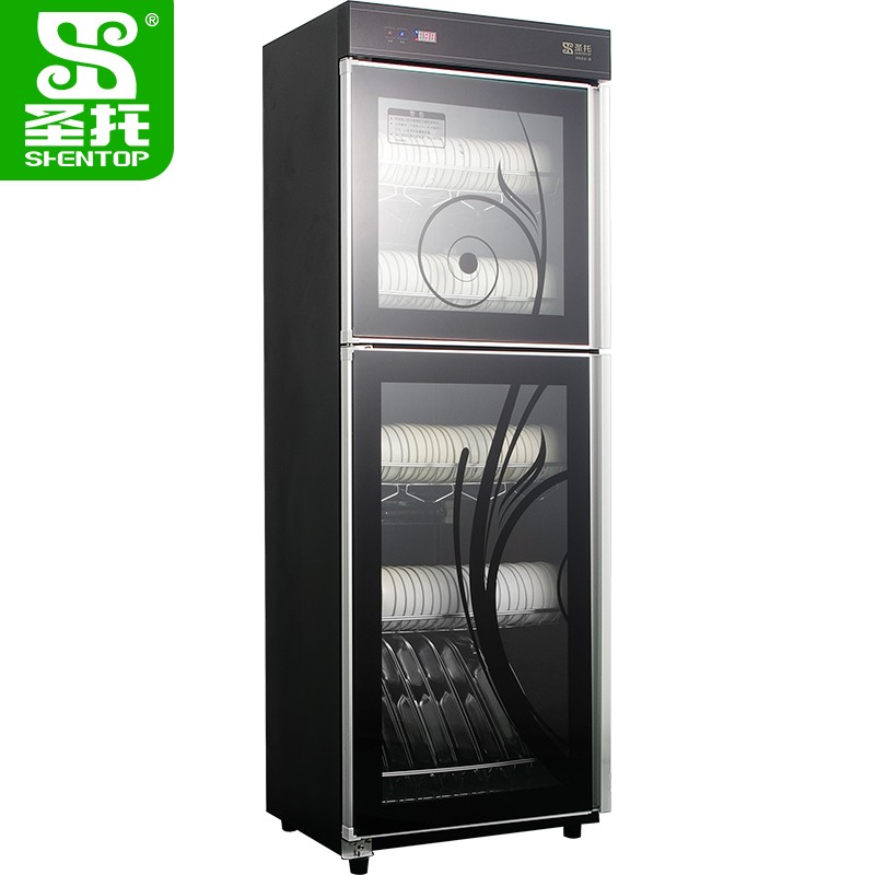圣托（Shentop） DAA06商用大容量酒店用臭氧红外线保洁柜 380L双门低温触屏餐具消毒柜
