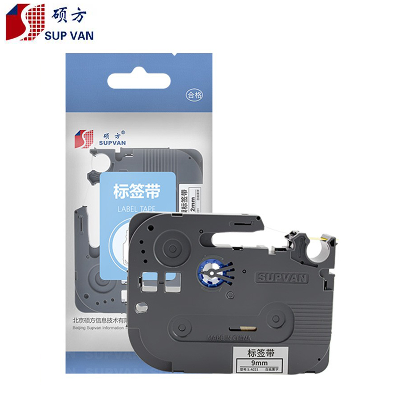 硕方 标签机色带标签带 覆膜黄底黑字 12mm L-631  盘