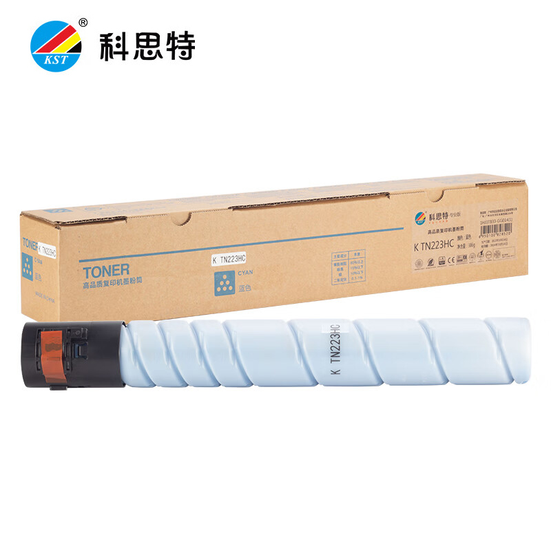 科思特 TN-223H粉盒大容量适用柯尼卡美能达C7222/震旦ADC225/265 蓝色
