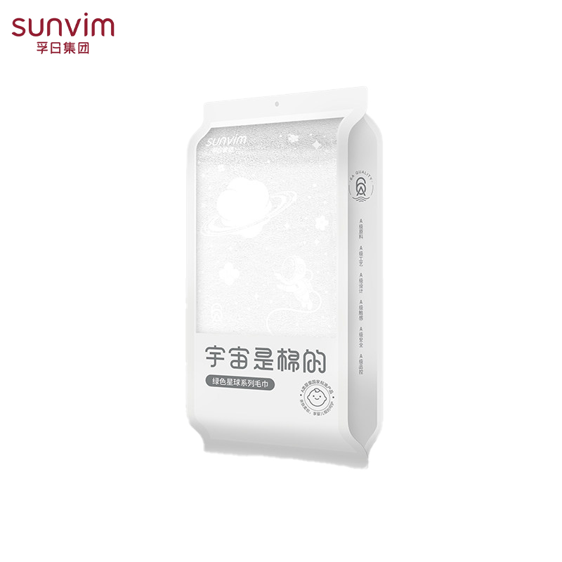 孚日家纺（SUNVIM） 孚日棉宇宙长绒棉毛巾 ( 彗星白)