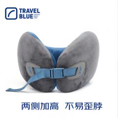 蓝旅（TRAVEL BLUE） 记忆棉u型枕V型托扶稳固护颈高铁飞机旅行护颈枕午睡颈枕 209蓝色
