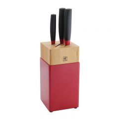 双立人（ZWILLING） ZW-K309切菜刀ZWILLING Now S系列刀具4件套红黑马氏体不锈钢