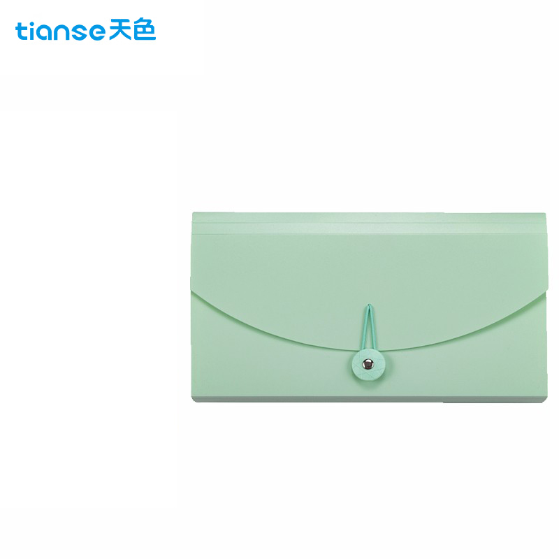 天色（TIANSE）TS-1821 13格票据包 薄荷绿