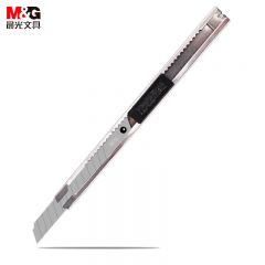 晨光(M&G)文具 9mm金属小号美工刀 裁纸刀壁纸刀 办公用品小刀 颜色随机ASS91314