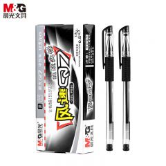 晨光 M＆G 拔帽中性笔 Q7 0.5mm（黑色） 12 支/盒 （替芯：MG6102） 单位：支
