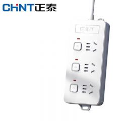 正泰（CHNT）分控插座/插线板/插排/排插/接线板/拖线板3位分控 （带独立开关）10A 2130-1.8m