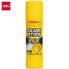 得力（deli）7090高粘度PVP强力固体胶棒胶水 无甲醛配方 办公用品 15g/支