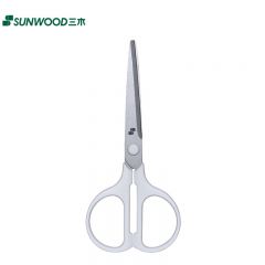 三木（SUNWOOD） 名匠系列150mm特氟龙防粘防锈家用办公剪刀白色MC31