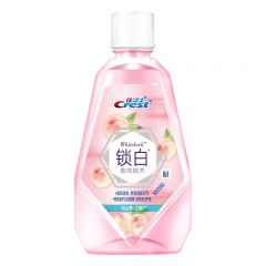 佳洁士 锁白漱口水清新白桃味100ml牙膏伴侣长效清新口气不含酒精