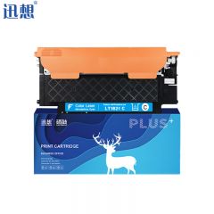 迅想LT1821粉盒蓝色易加粉 适用于联想CS1821 CS1821W CS1831等 硒鼓墨盒