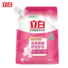立白（Liby） 持久留香促销补充装百合花香型 全效馨香洗衣液900g*1袋