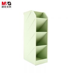 晨光(M&G)文具 斜插式笔筒 学生办公用品桌面收纳盒 绿色 ABT98476